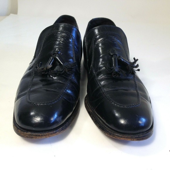 Vintage Florsheim Imperial Men\'s Black Dress Shoes 8.5 D Tassel Loafers 766502 main image 10